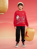 Balabala children's children's long-sleeved suit boys two-piece suit 2025 new spring baby parent-child clothing