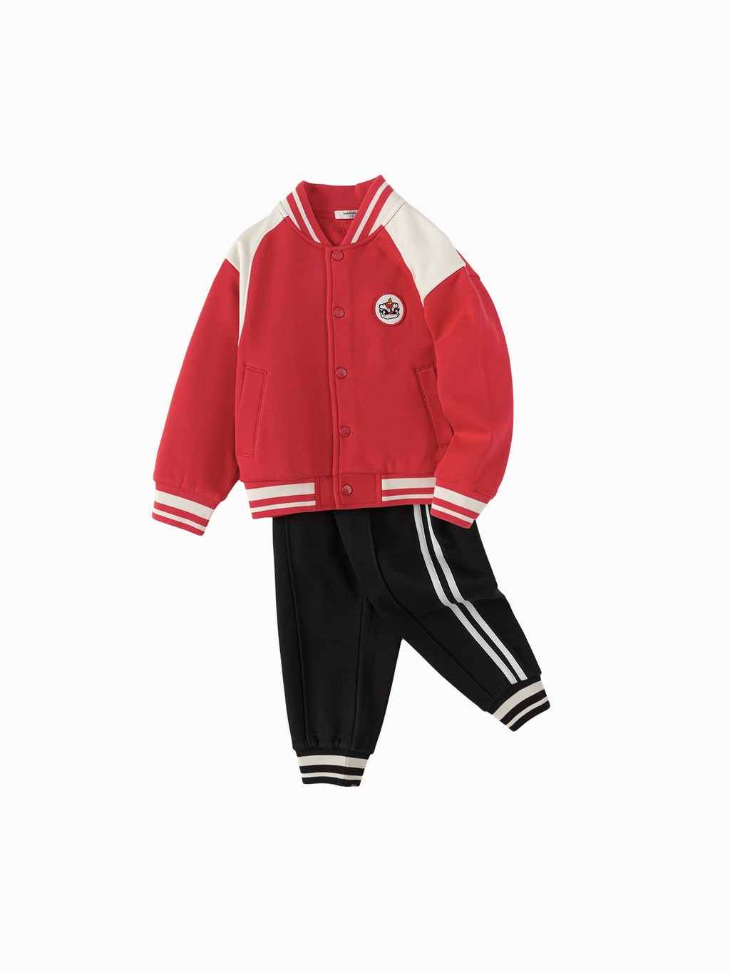 Balabala children's children's long-sleeved suit boys two-piece suit 2025 new spring baby parent-child clothing