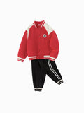 Balabala children's children's long-sleeved suit boys two-piece suit 2025 new spring baby parent-child clothing