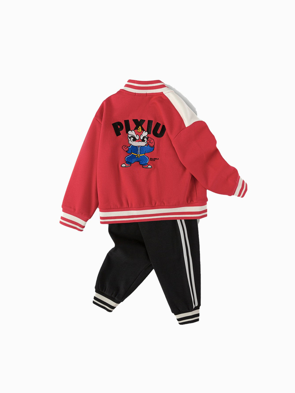 Balabala children's children's long-sleeved suit boys two-piece suit 2025 new spring baby parent-child clothing