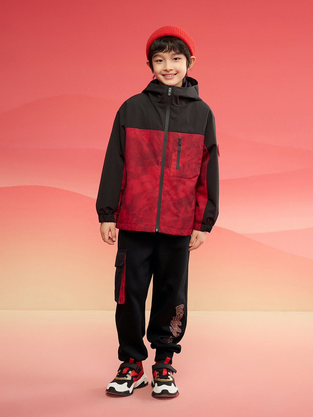 Balabala Children Clothes Boy Jacket 2025 New Winter Cotton Jacket Waterproof Twin-Set New Year's Outfit