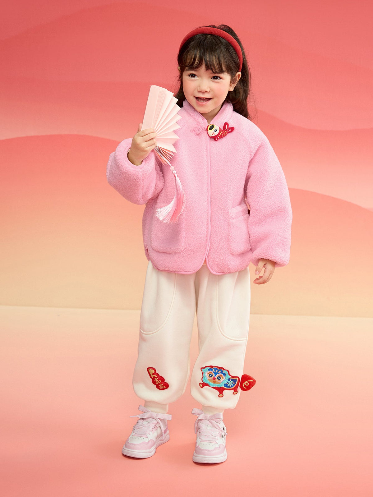 Balabala children's cotton clothing boys girls cotton jacket baby cotton clothing winter 2024