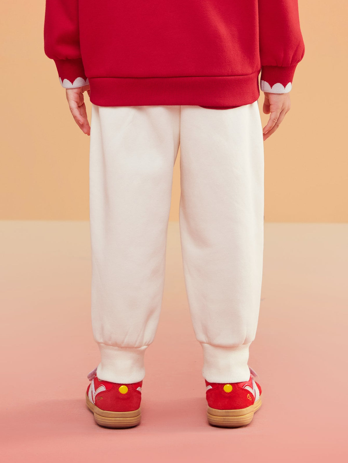 Balabala  children's clothing boys long girls baby pants fall and winter 2024 new loose trend