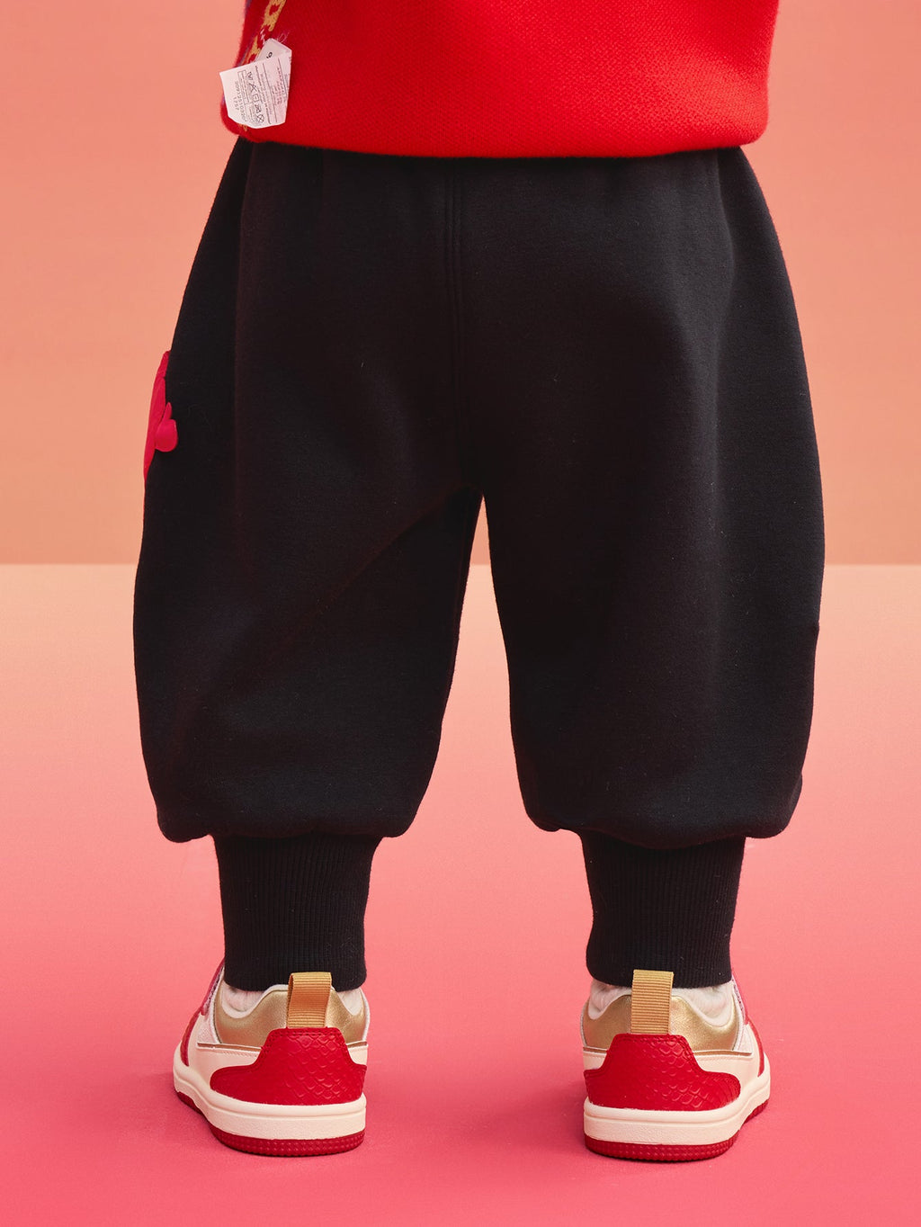 Balabala Children's Clothes Baby Trousers Boy Casual Pants Girl 2025 New Spring Clothes Baby Fleece Lined