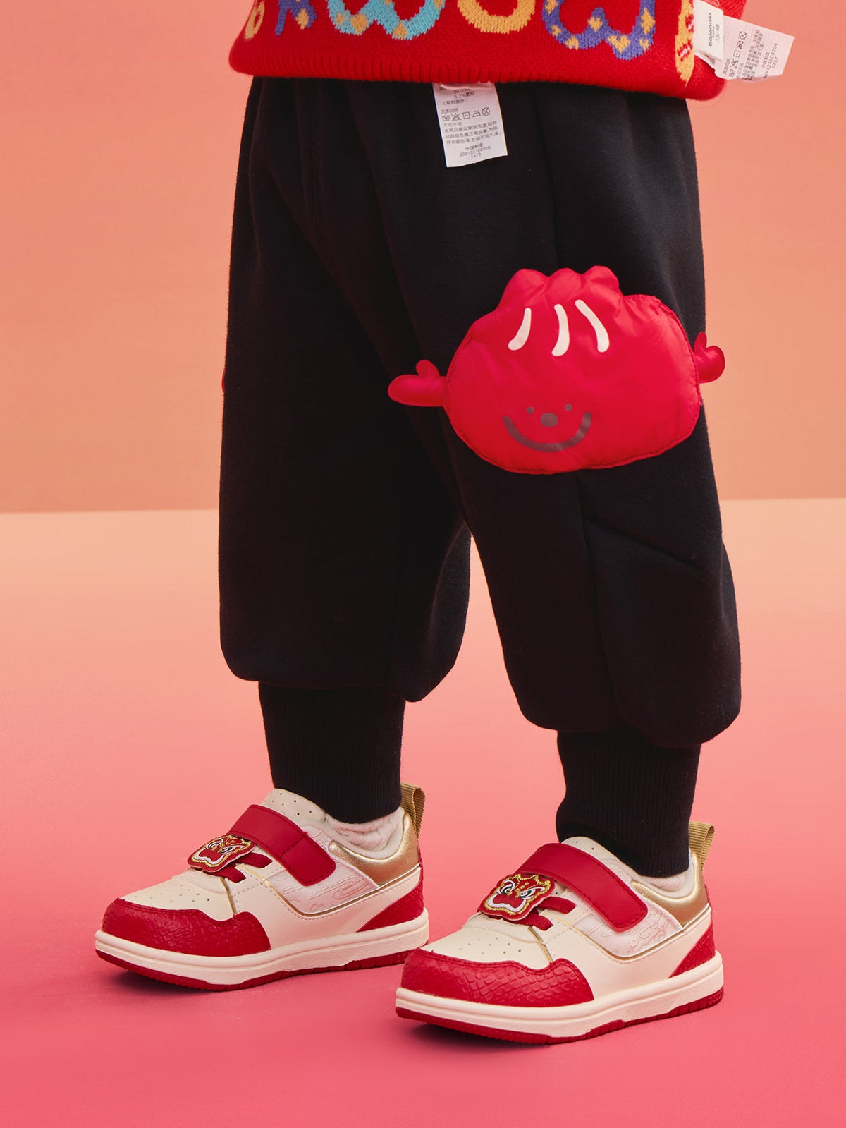 Balabala Children's Clothes Baby Trousers Boy Casual Pants Girl 2025 New Spring Clothes Baby Fleece Lined