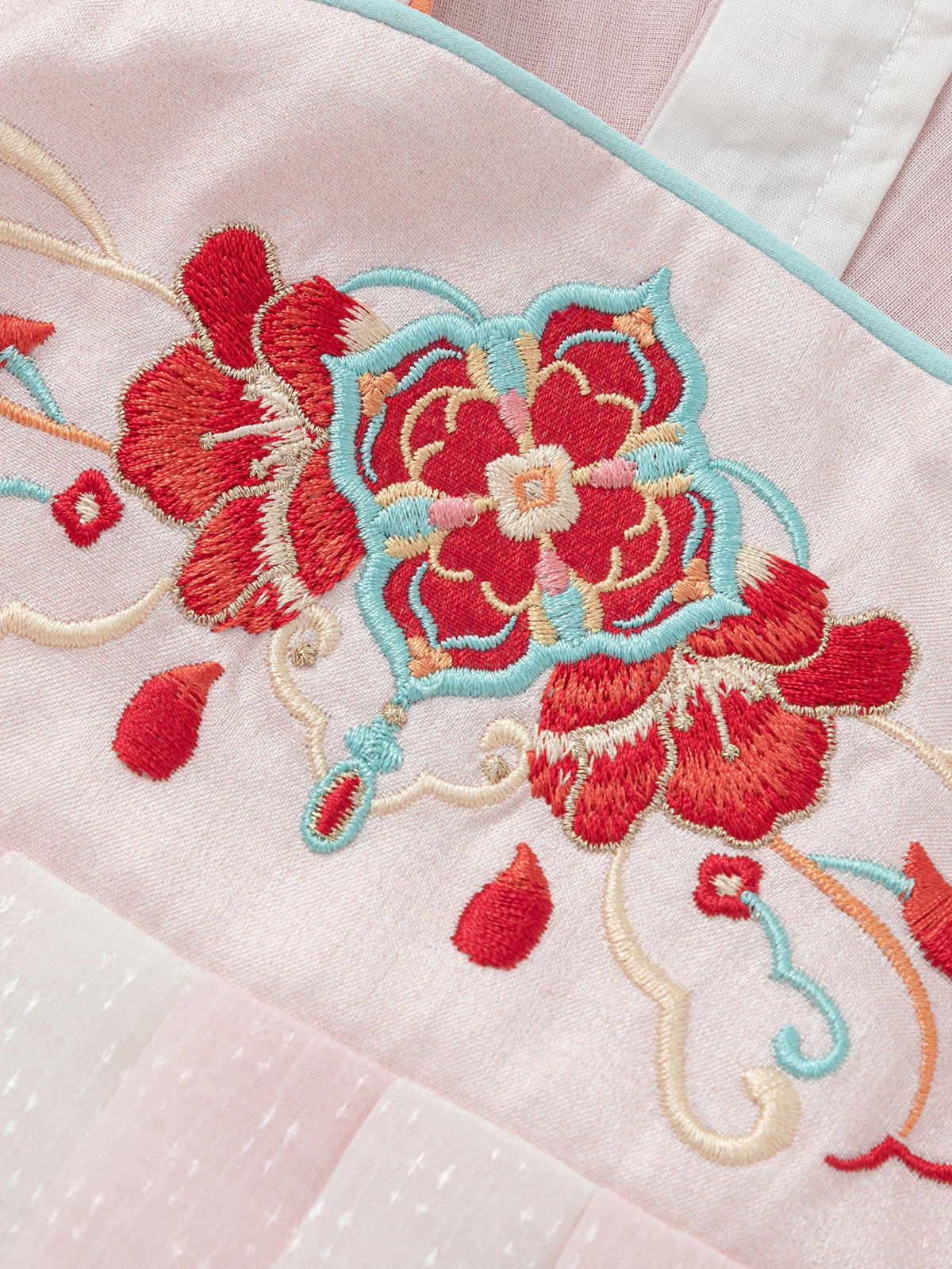 Balabala Girl Hanfu Dress Kids Skirt Red New Year's Outfit Chinese Style Dress