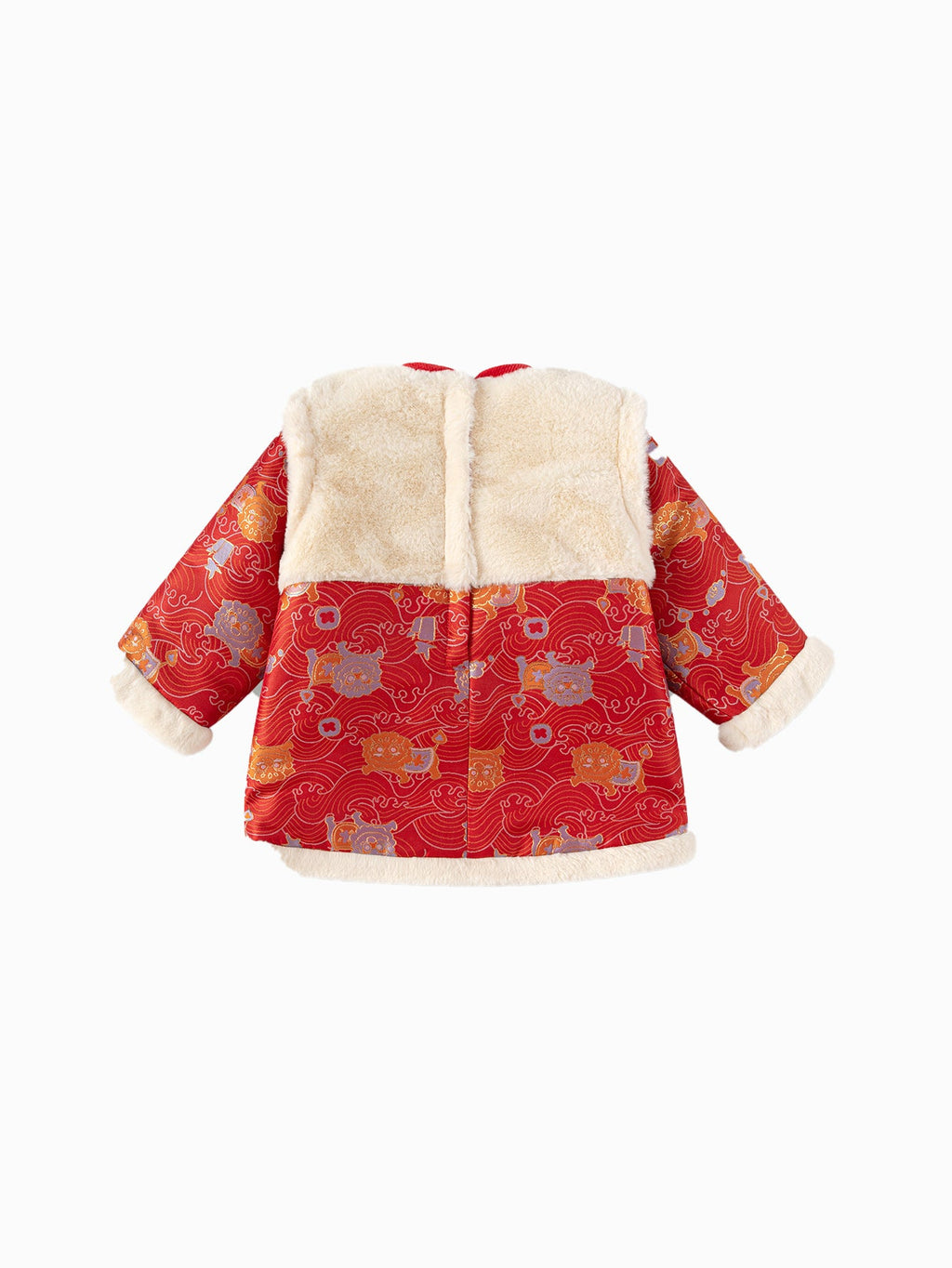 Balabala Children's Clothes Baby One-Piece Dress Baby Dress 2025 New Spring Clothes Baby Girl New Year Greeting Outfit Chinese Style