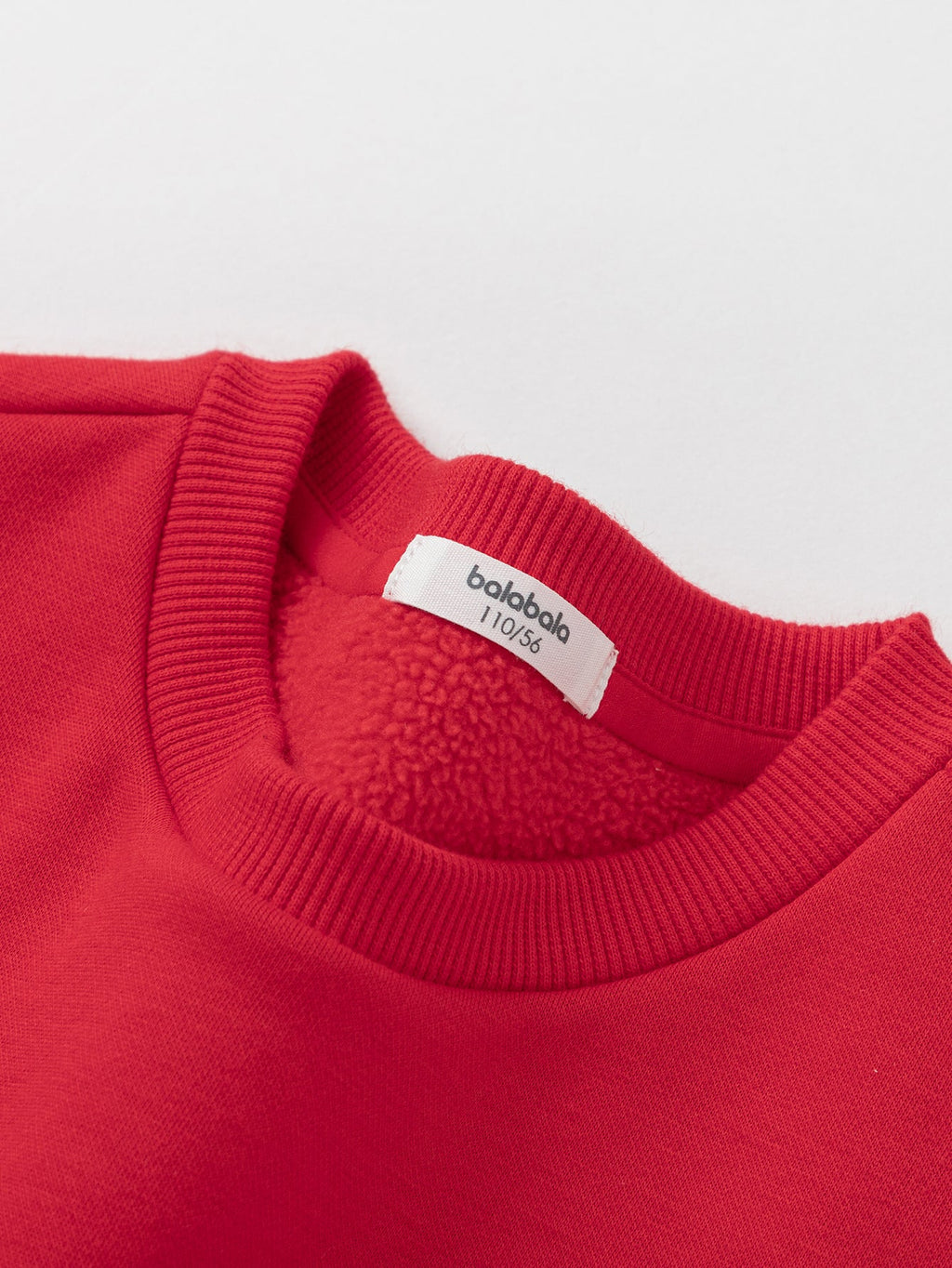 Balabala  Girls Long Sleeve Sweatshirt Top 2024 Winter New Round Neck New Year Red