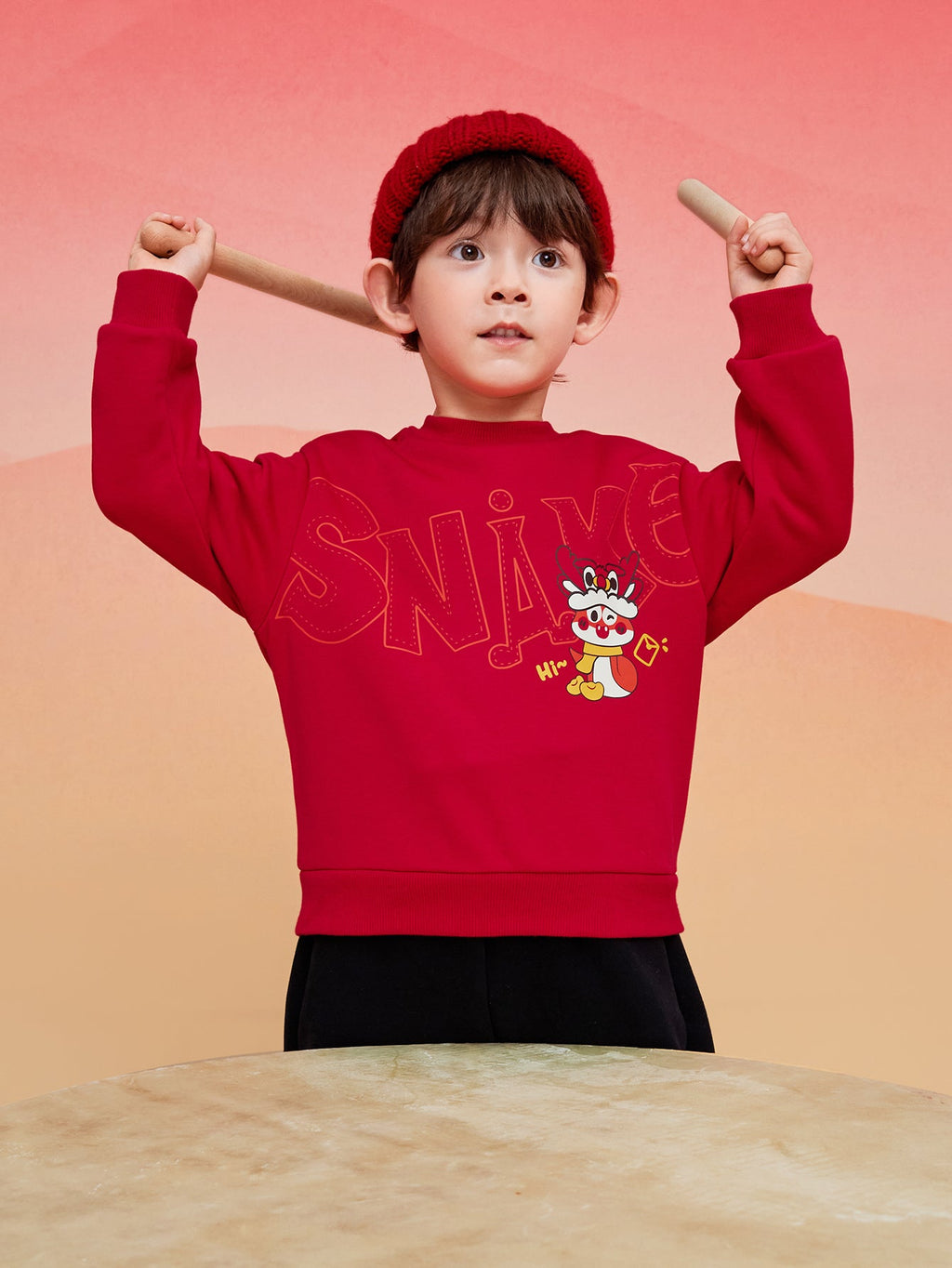 Balabala  children's sweater girls boys 2024 new fall and winter loose fashion tops
