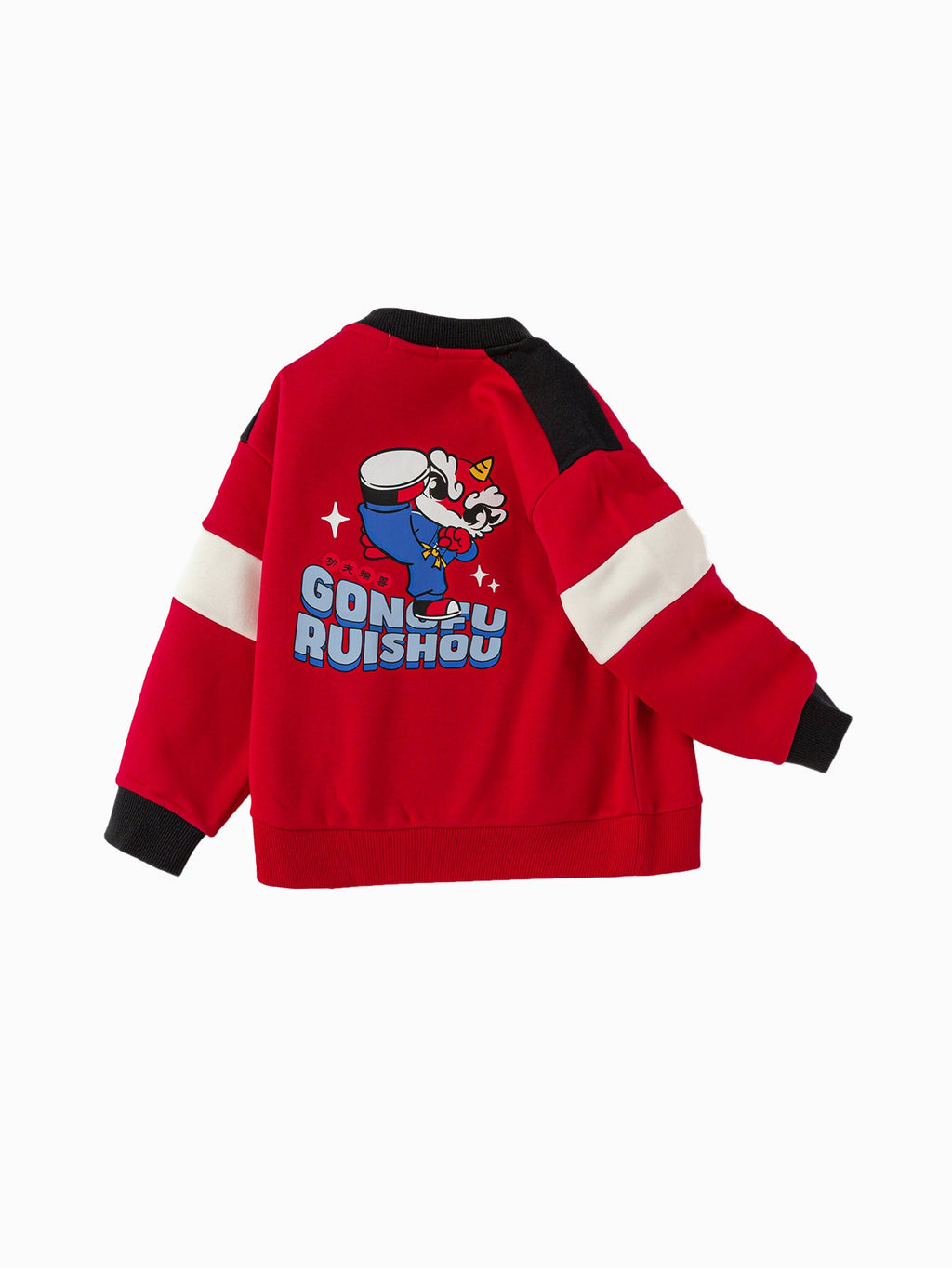 Balabala  children's sweater girls boys 2024 new fall and winter loose fashion tops