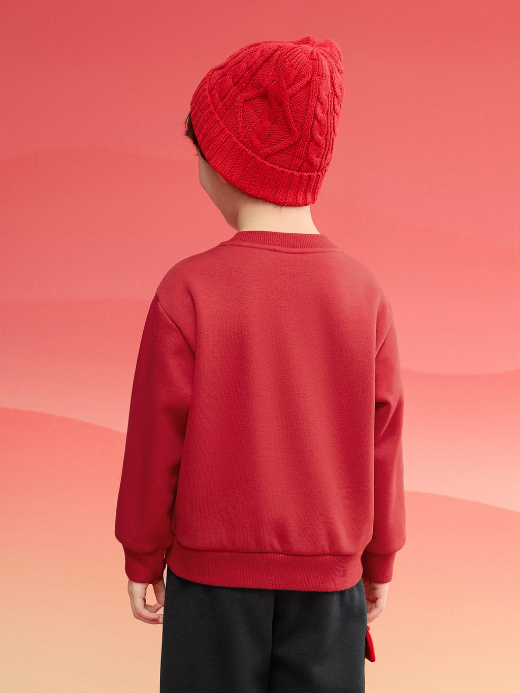 Balabala  children's sweater girls boys 2024 new fall and winter loose fashion tops
