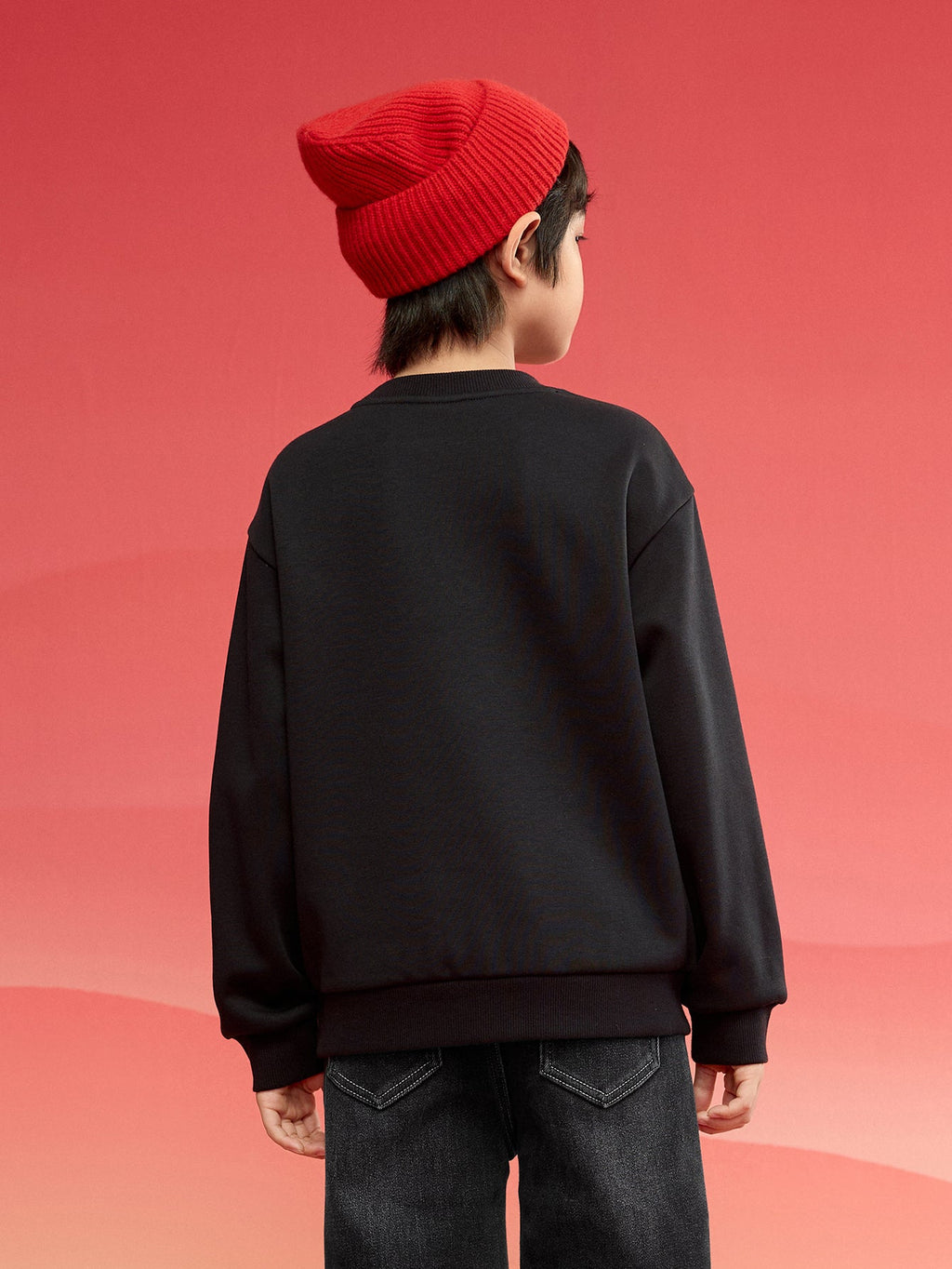 Balabala  children's sweater girls boys 2024 new fall and winter loose fashion tops