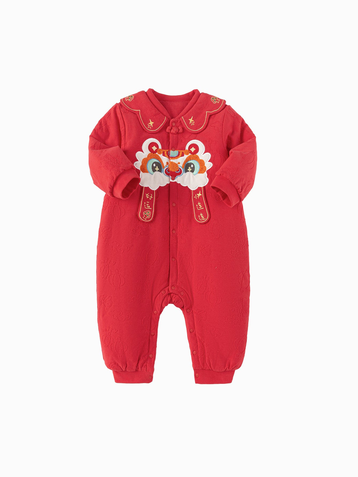 Balabala Children Clothes Baby Thickened Jumpsuit Newborn Clothes 2025 New Winter New Year Season