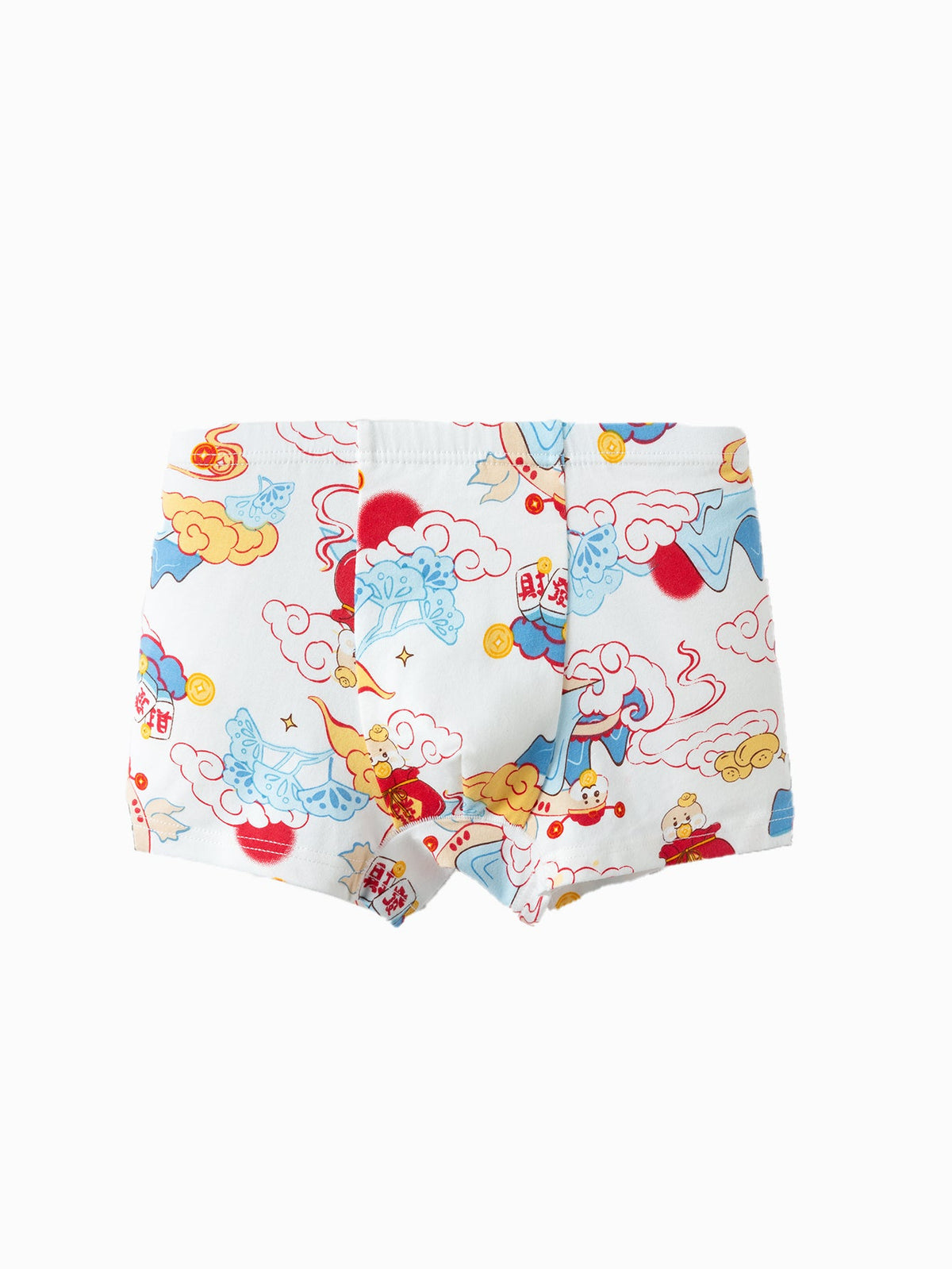 Balabala Boy Underwear Boxer Birefs Cotton Animal Year Red Shorts The Year of Snake New Year Suit