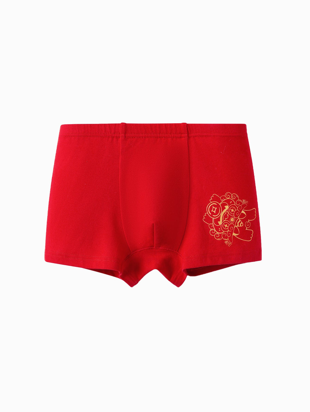 Balabala Boy Underwear Boxer Birefs Cotton Animal Year Red Shorts The Year of Snake New Year Suit