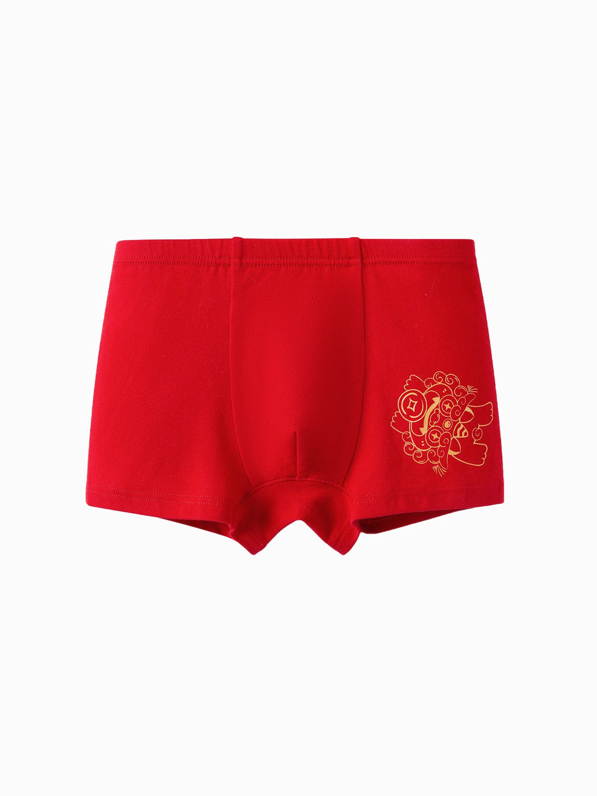 Balabala Boy Underwear Boxer Birefs Cotton Animal Year Red Shorts The Year of Snake New Year Suit