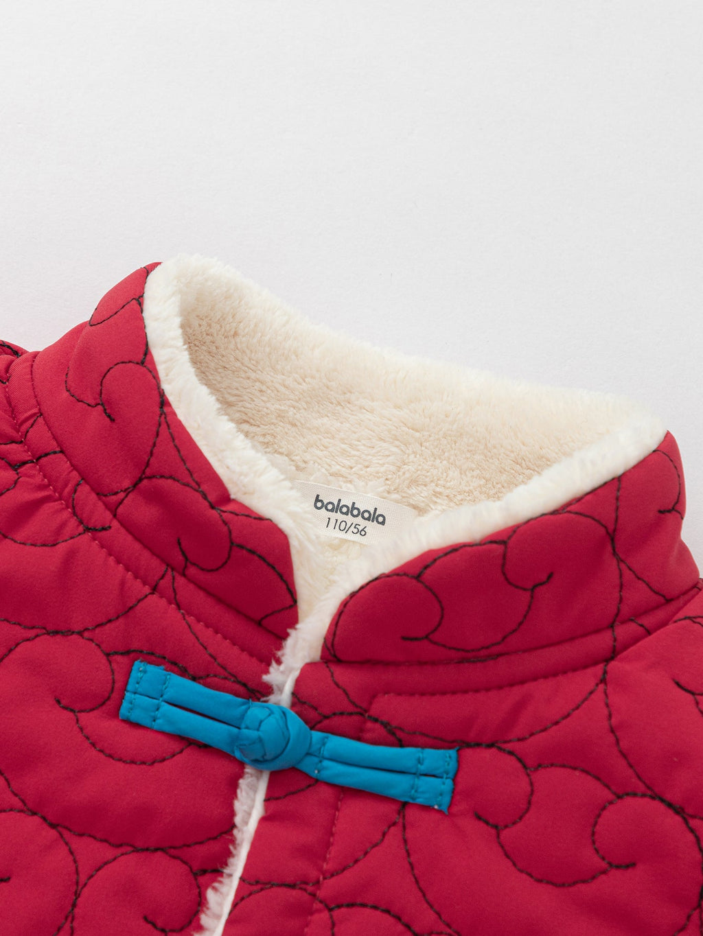 Balabala Baby Cotton Coat 2025 New Thermal Boy And Girl New Year's Greeting Outfit Outdoor Red