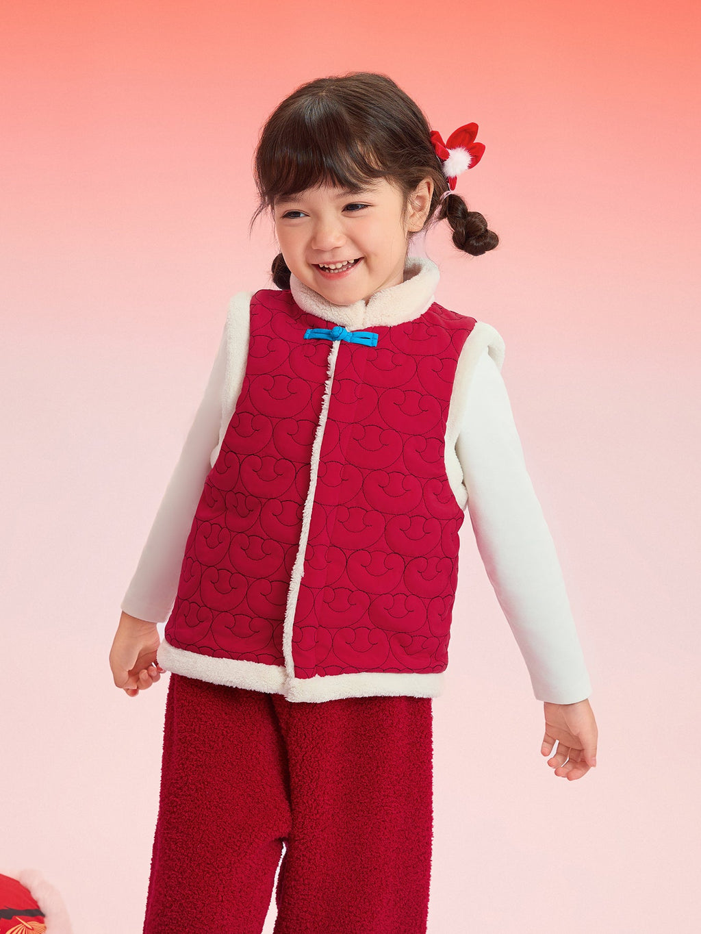 Balabala Baby Cotton Vest 2025 New New Year's Animal Year Greeting Red Vest