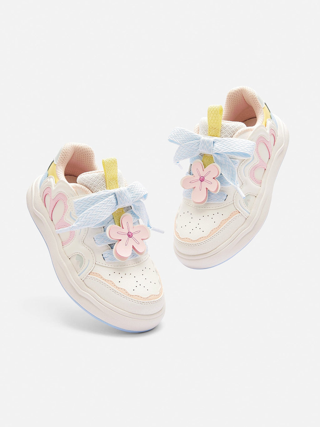 Balabala Girl Kids Cute Flower-shaped Sneakers