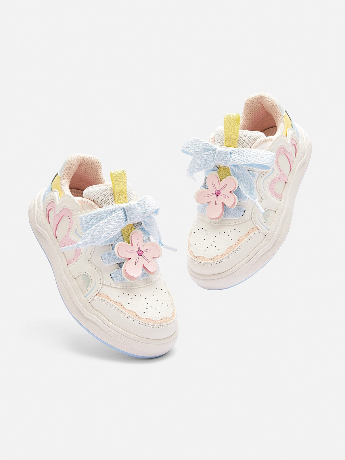 Balabala Girl Kids Cute Flower-shaped Sneakers