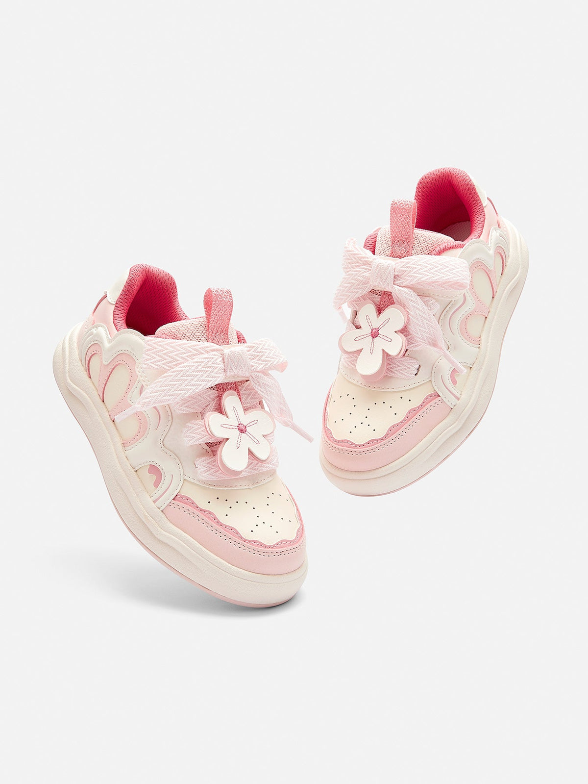 Balabala Girl Kids Cute Flower-shaped Sneakers