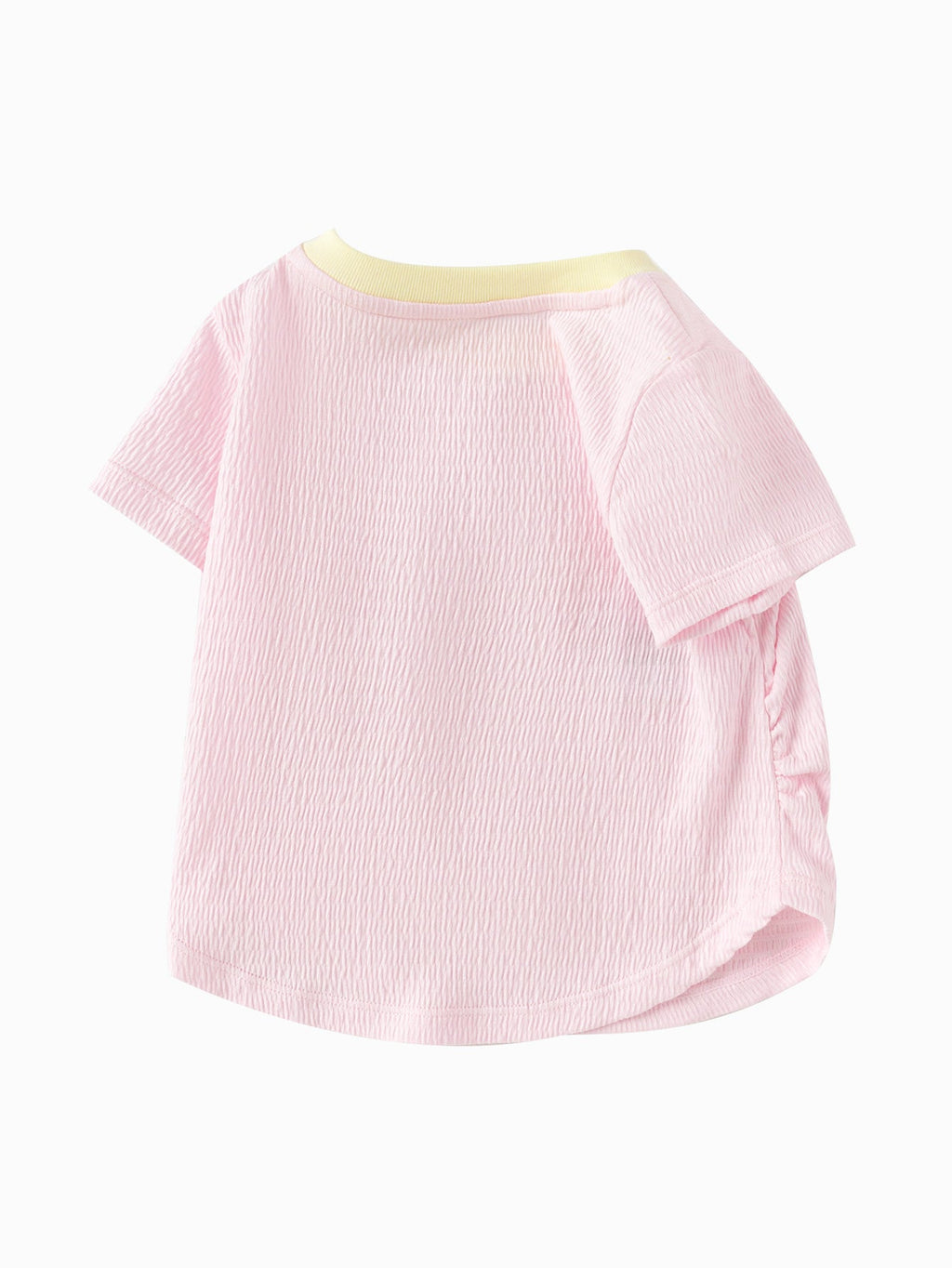 Baby Girl Round V-Neck Short-Sleeved T-Shirt