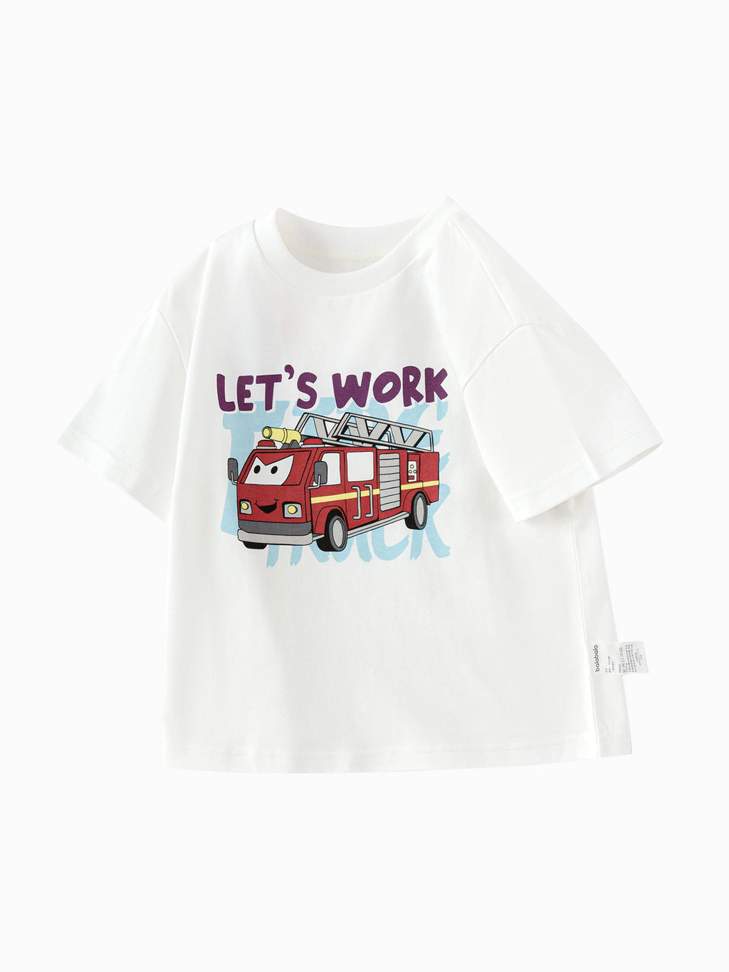 Baby Boy Round V-Neck Short-Sleeved T-Shirt