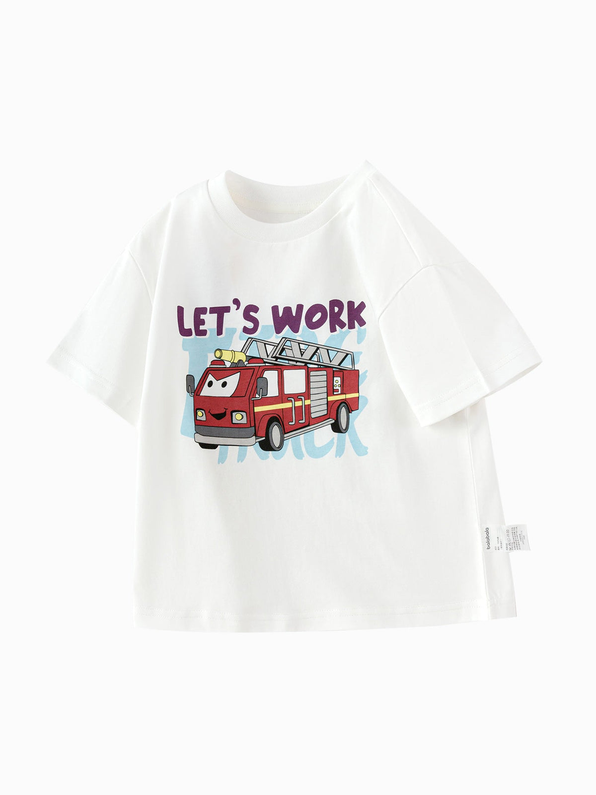 Baby Boy Round V-Neck Short-Sleeved T-Shirt