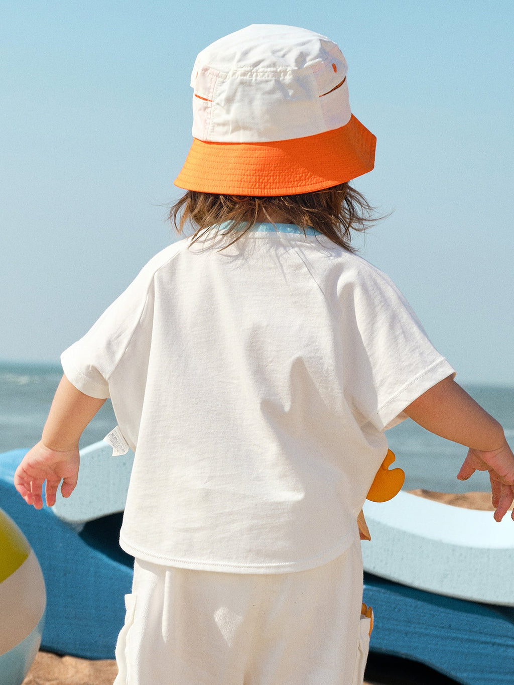 Balabala Baby Unisex 🌊Beach Summer Octopus Round Neck Short Sleeve T-Shirt