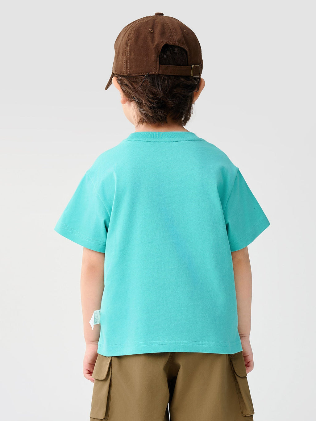 Baby Unisex Round V-Neck Short-Sleeved T-Shirt