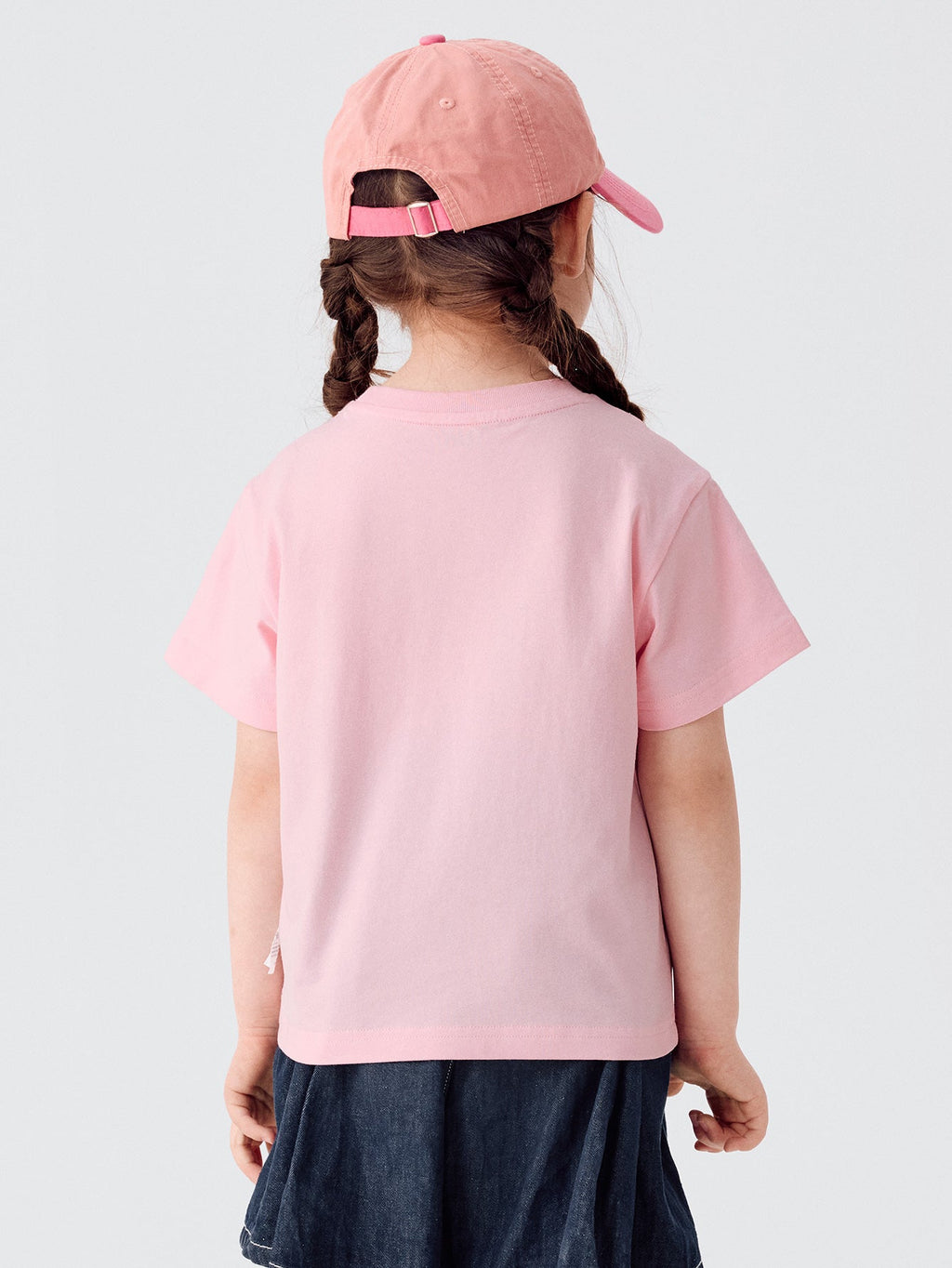 Baby Unisex Round V-Neck Short-Sleeved T-Shirt