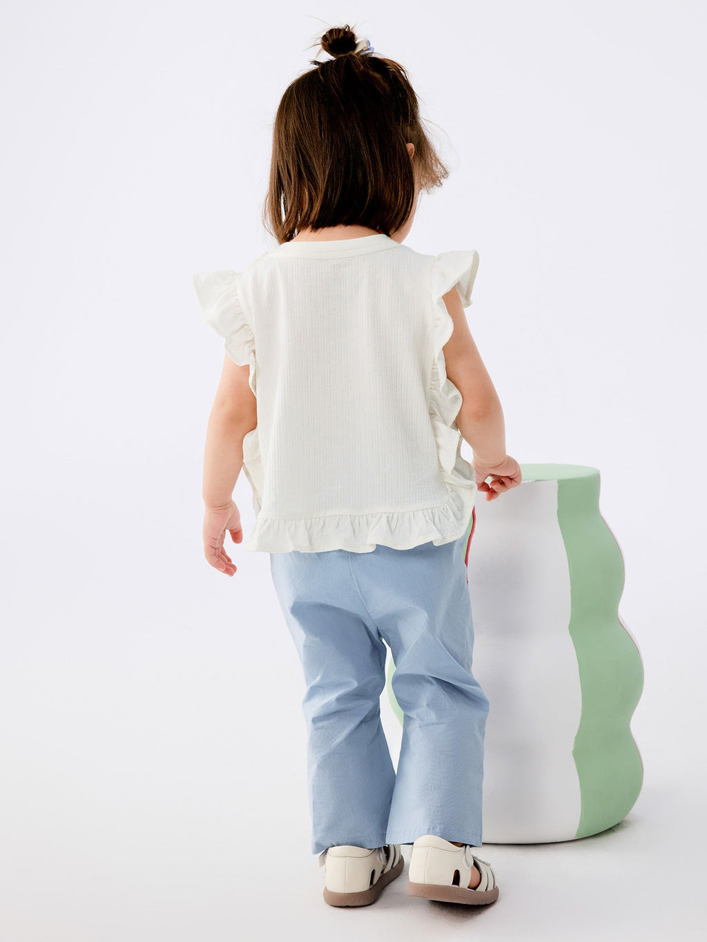 Baby Girl Woven Short Sleeve Suit