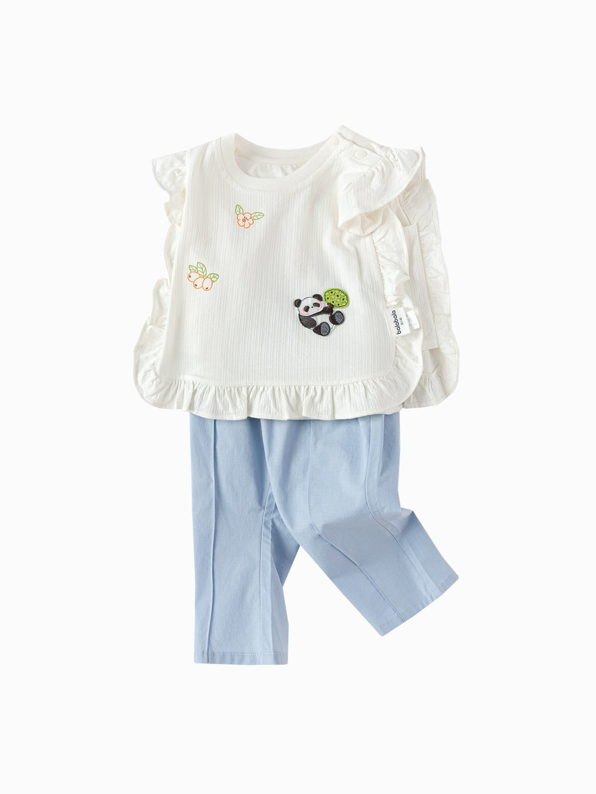 Baby Girl Woven Short Sleeve Suit