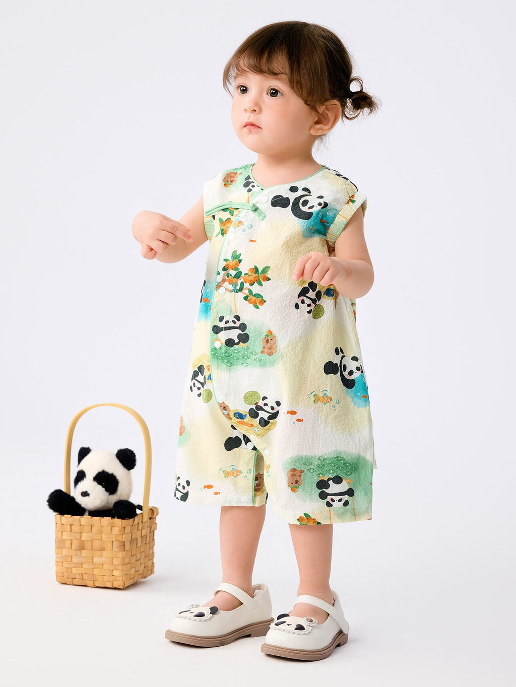Baby Unisex Woven Jumpsuit