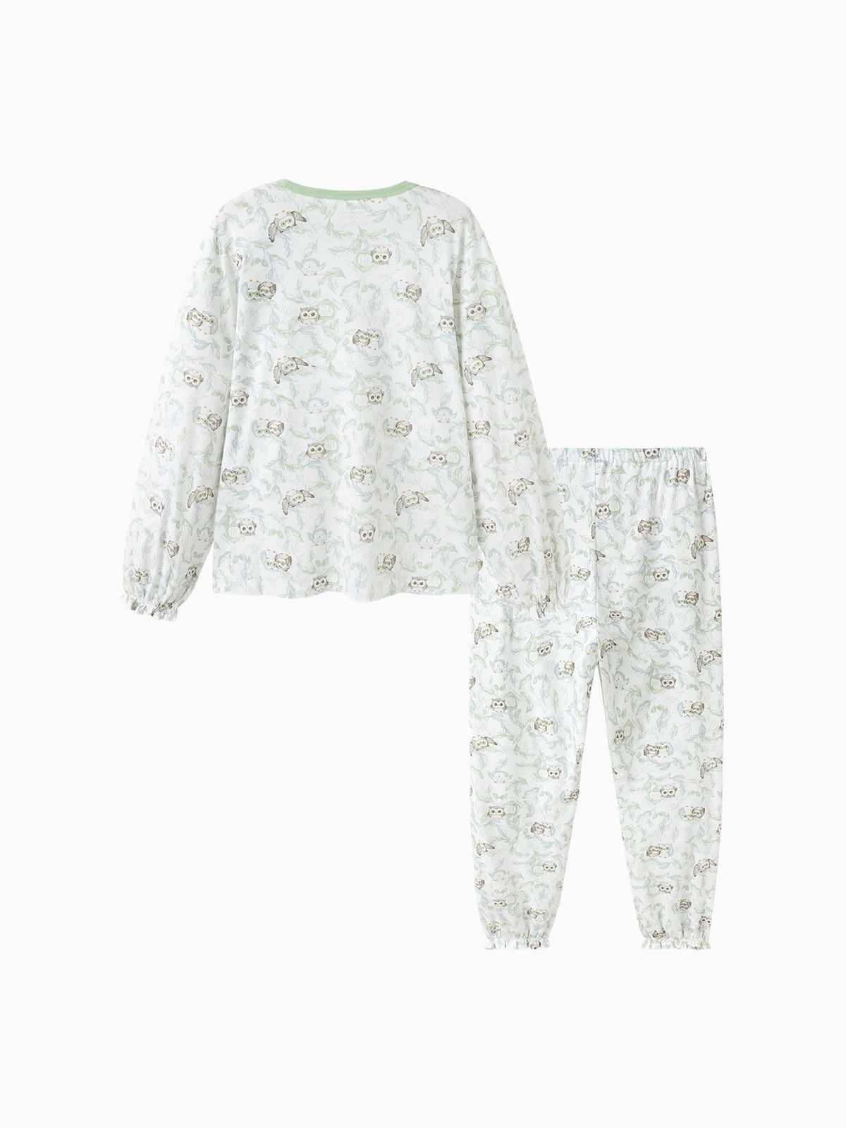 Baby Girl Round Neck Shoulder Open Underwear Suit