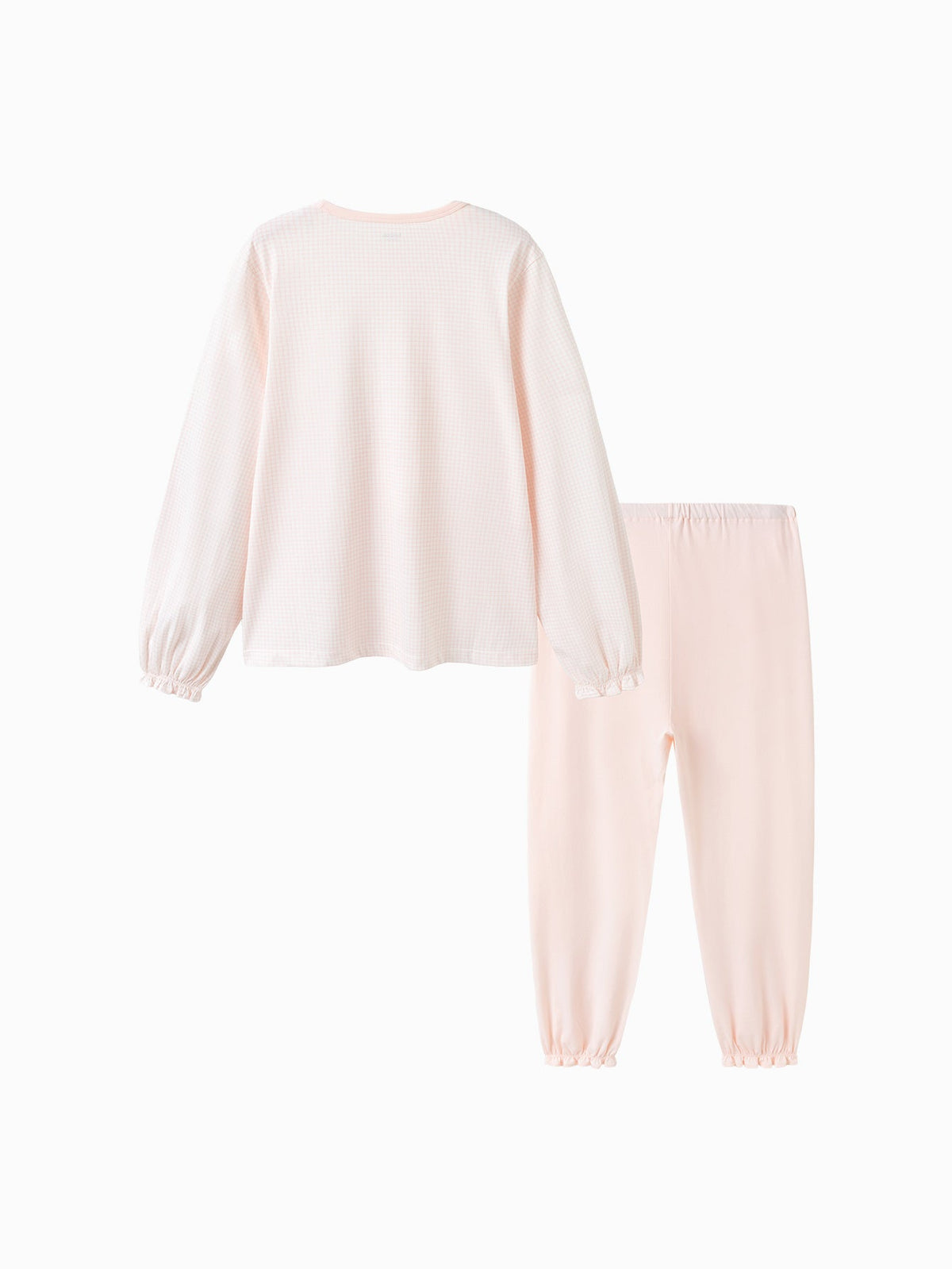 Baby Girl Round Neck Shoulder Open Underwear Suit