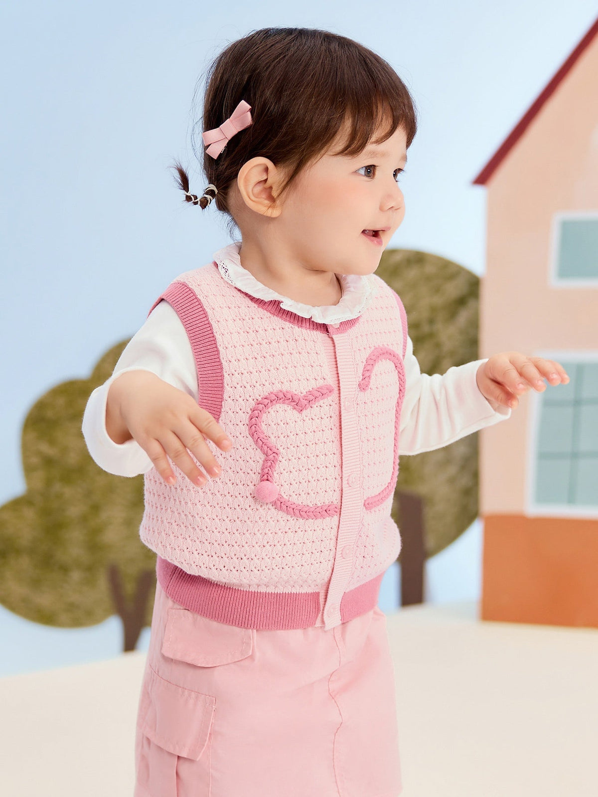 balabala Baby Casual Cute Panda Vest