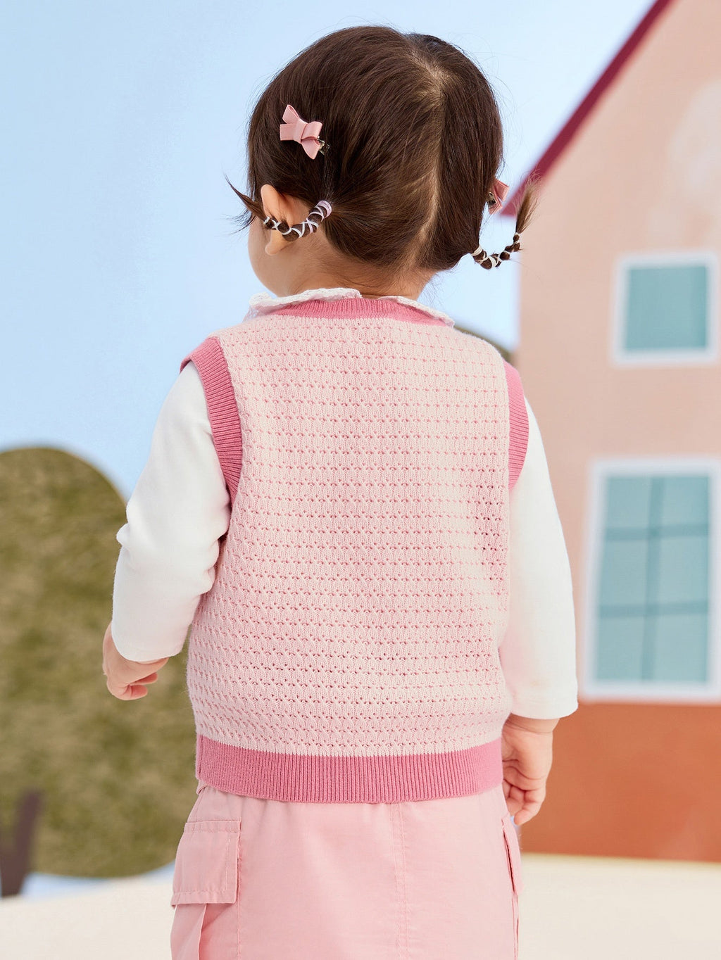balabala Baby Casual Cute Panda Vest