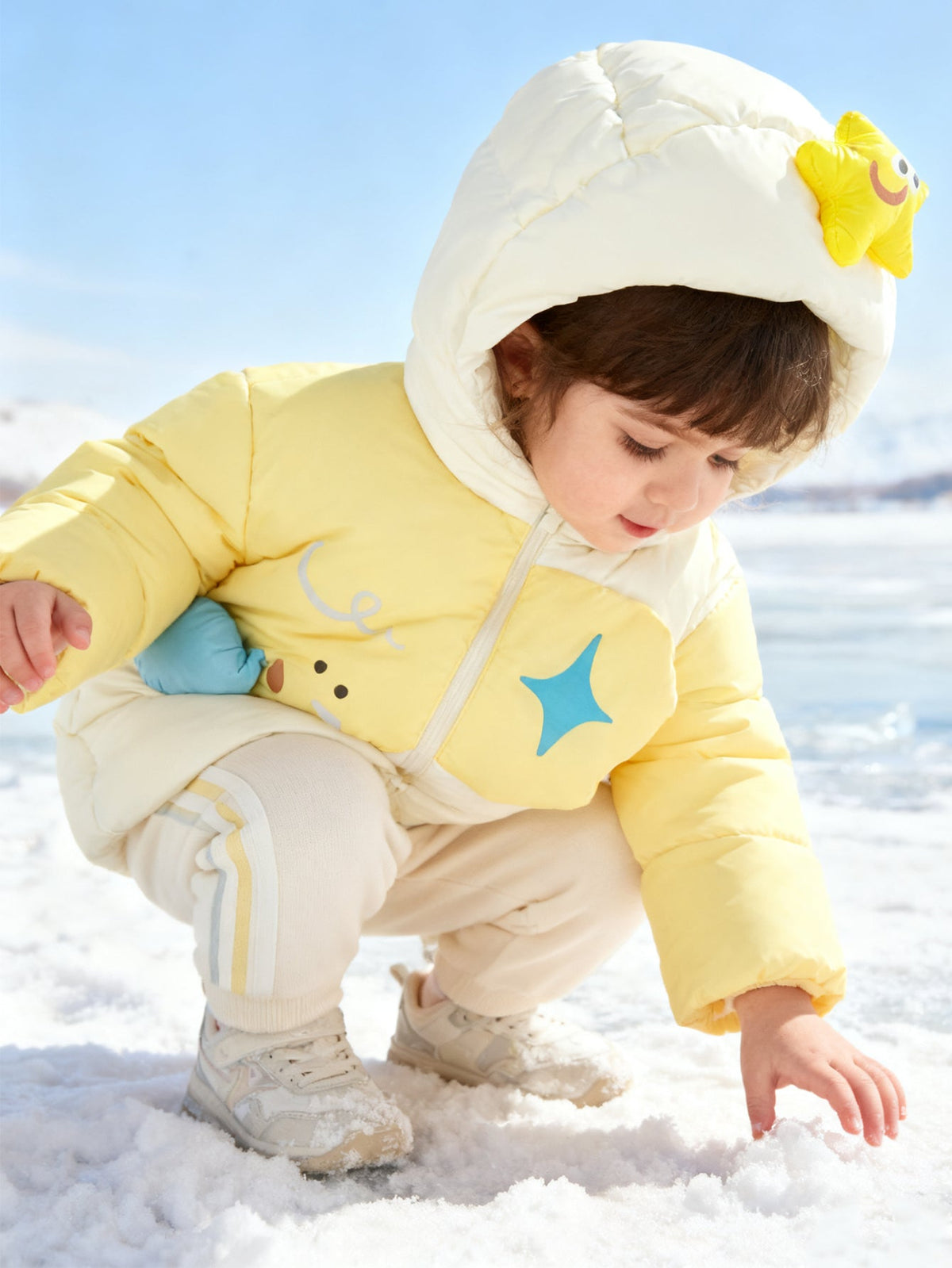Adorable Animal-Themed Baby Toddler Down Jacket - 85% Feather Down, Warm for -5°C to 5°C, Cleanliness 700+ (Odor-Free)