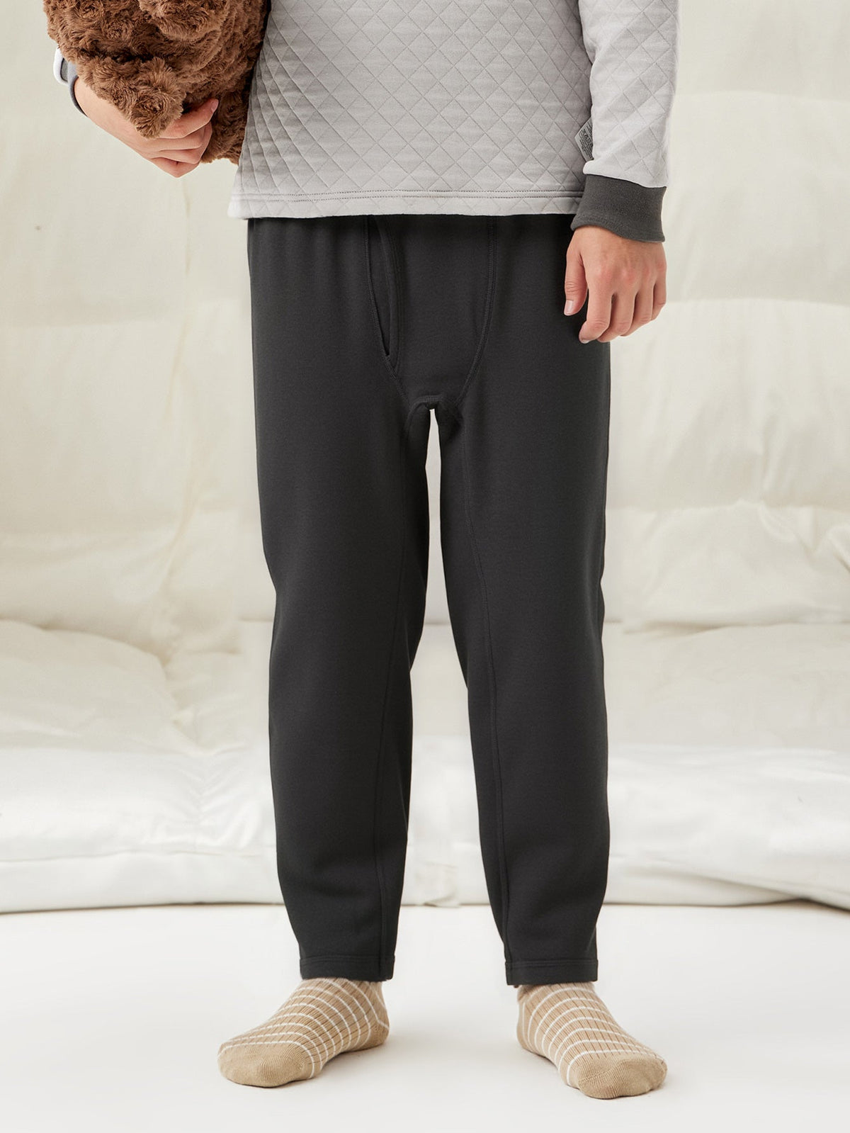 Balabala Boy Kids Warm Long Sleeve Top & Leggings Set