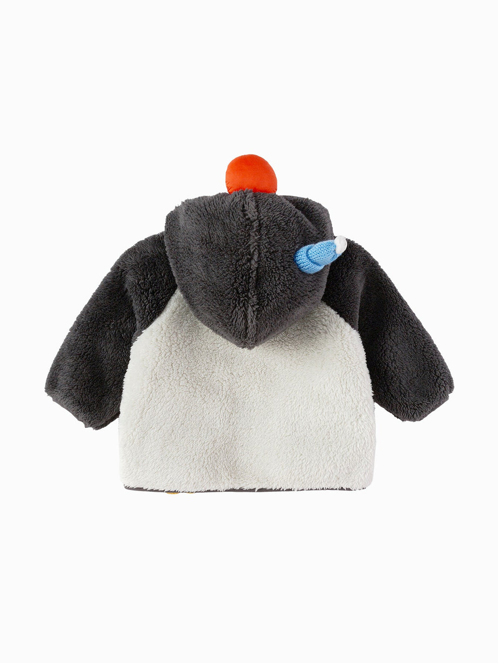 Balabala Baby Toddler Unisex Penguin Sherpa Fleece Zip-Up Hooded Jacket