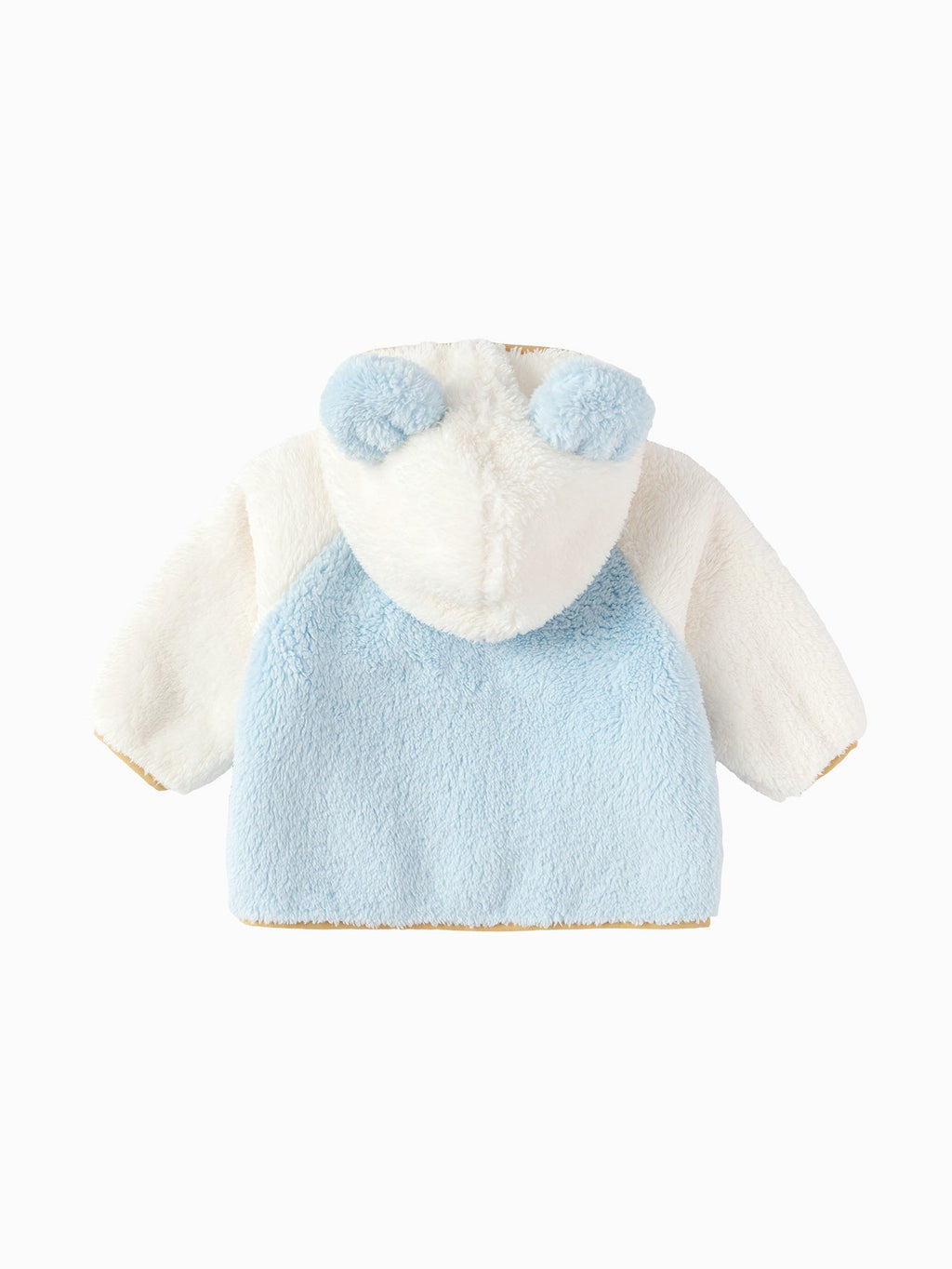 Balabala Baby Toddler Unisex Penguin Sherpa Fleece Zip-Up Hooded Jacket