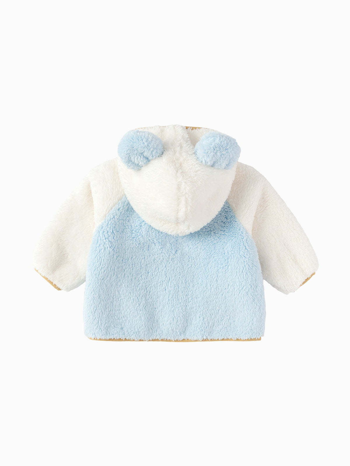 Balabala Baby Toddler Unisex Penguin Sherpa Fleece Zip-Up Hooded Jacket