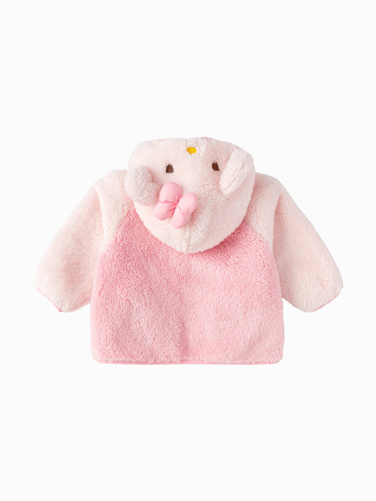 Balabala Baby Toddler Unisex Penguin Sherpa Fleece Zip-Up Hooded Jacket