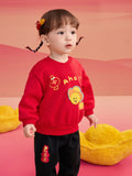 Balabala Children Clothes Baby Suit Baby Clothes 2025 New Sports 2Pcs Pack Cute Fleece Trendy