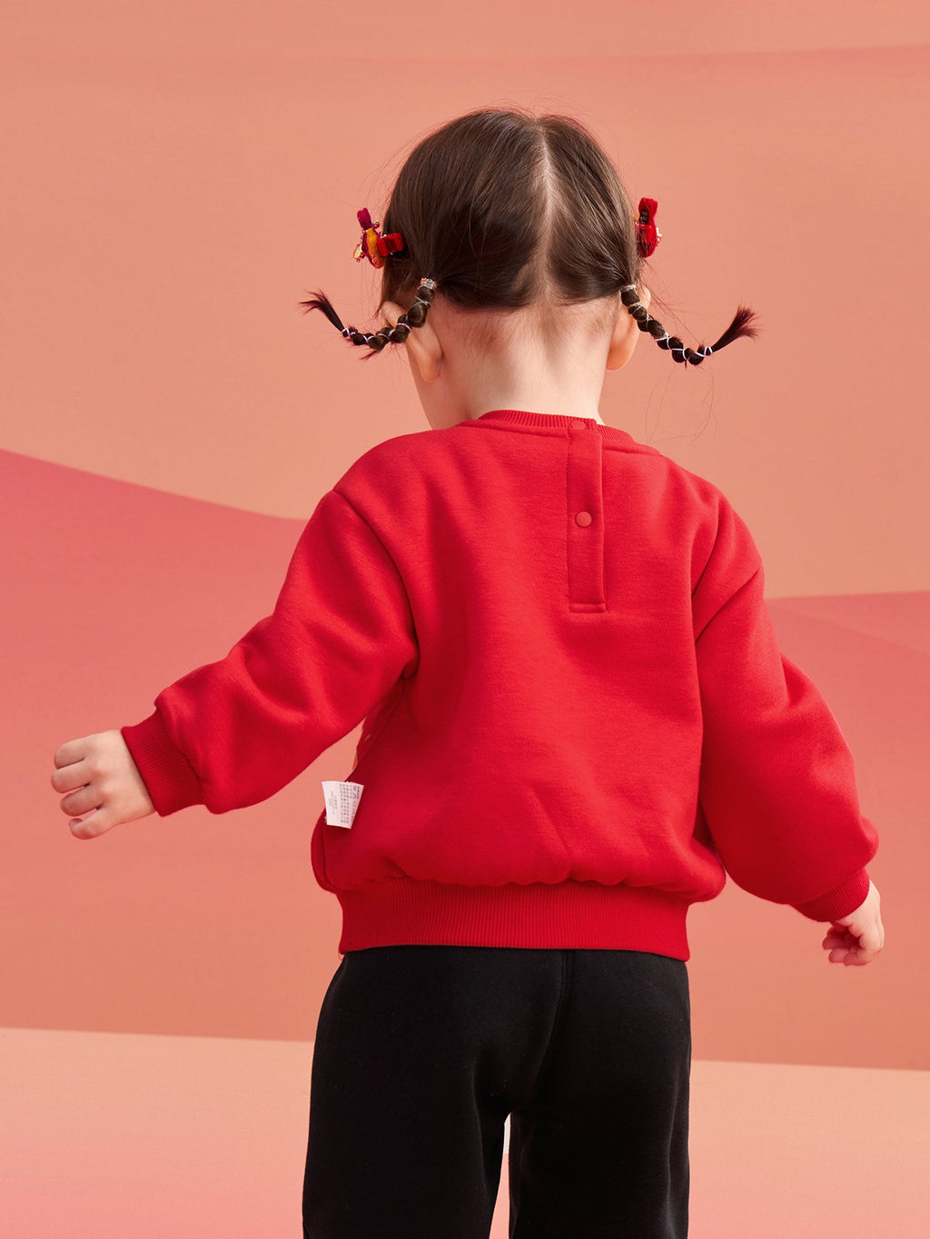 Balabala Children Clothes Baby Suit Baby Clothes 2025 New Sports 2Pcs Pack Cute Fleece Trendy