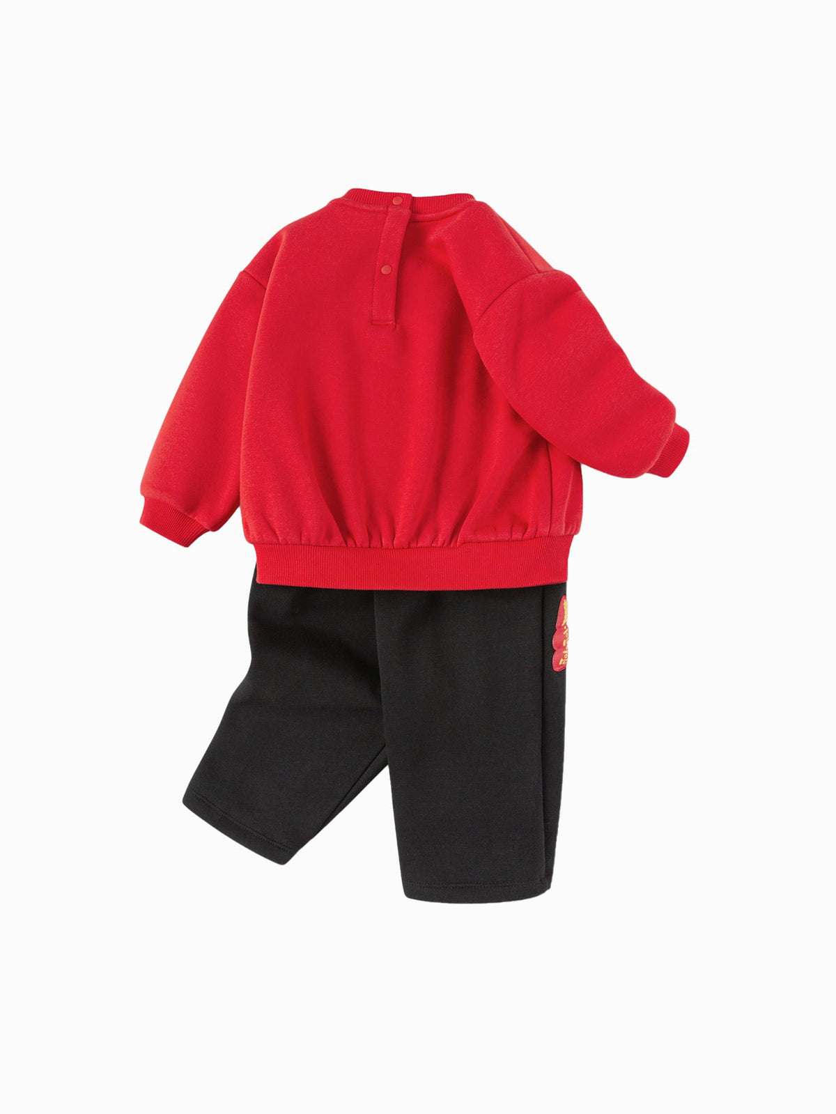 Balabala Children Clothes Baby Suit Baby Clothes 2025 New Sports 2Pcs Pack Cute Fleece Trendy
