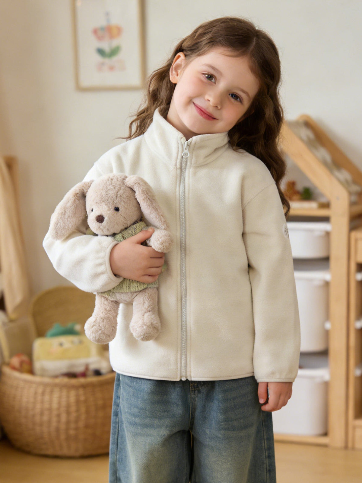 Balabala  Anti-Static Warm Soft Skin-Friendly Fleece Jacket