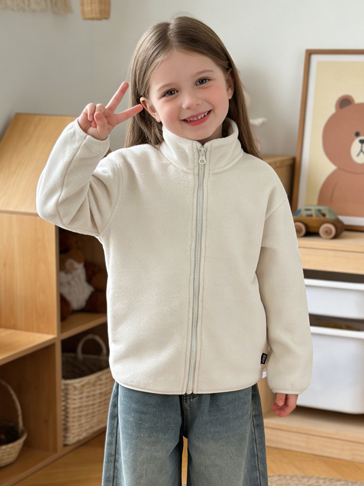 Balabala  Anti-Static Warm Soft Skin-Friendly Fleece Jacket