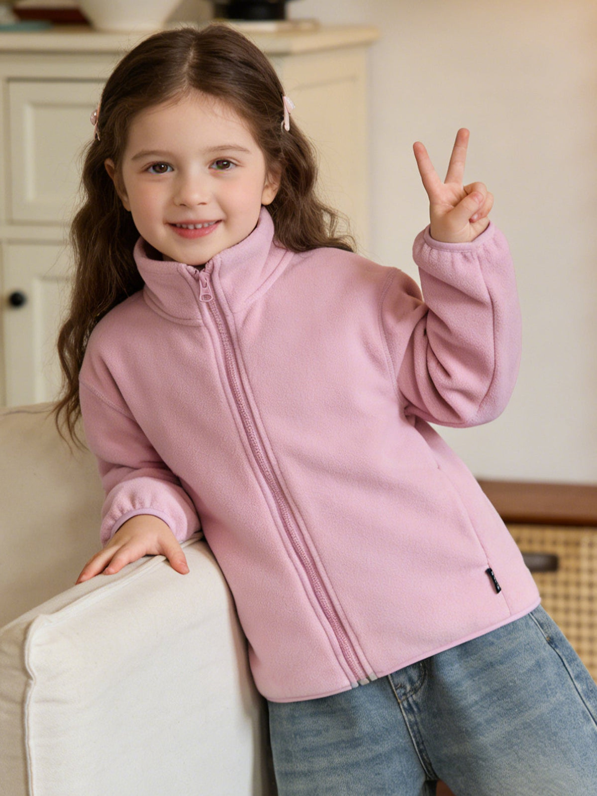 Balabala  Anti-Static Warm Soft Skin-Friendly Fleece Jacket